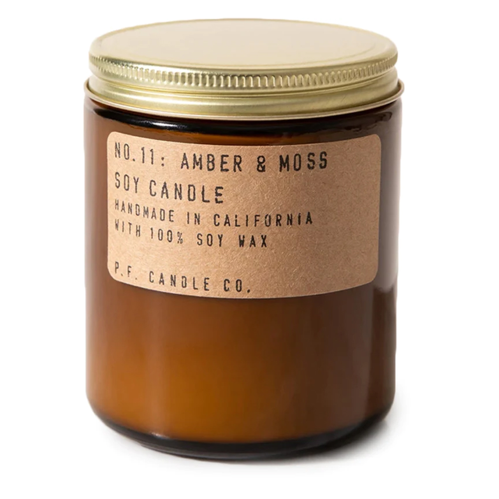 Amber + Moss Soy Candle 01