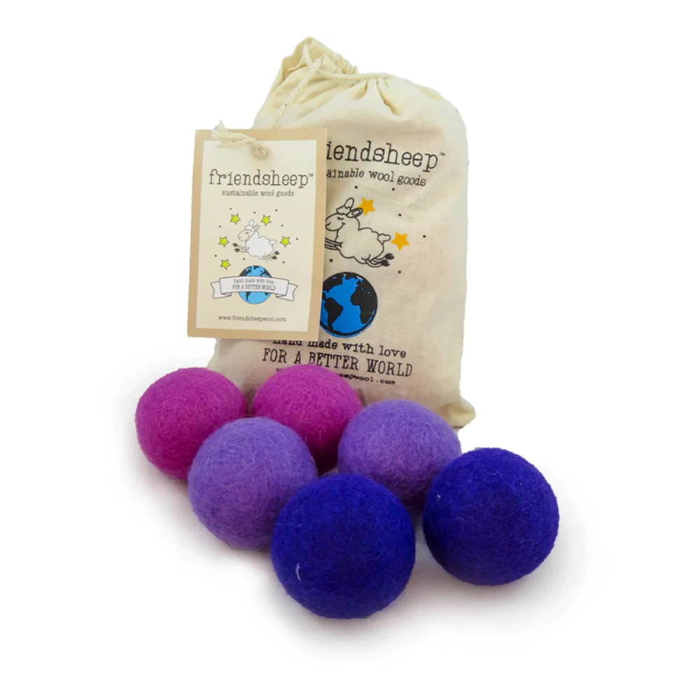 Purple Eco Wool Pet Toy