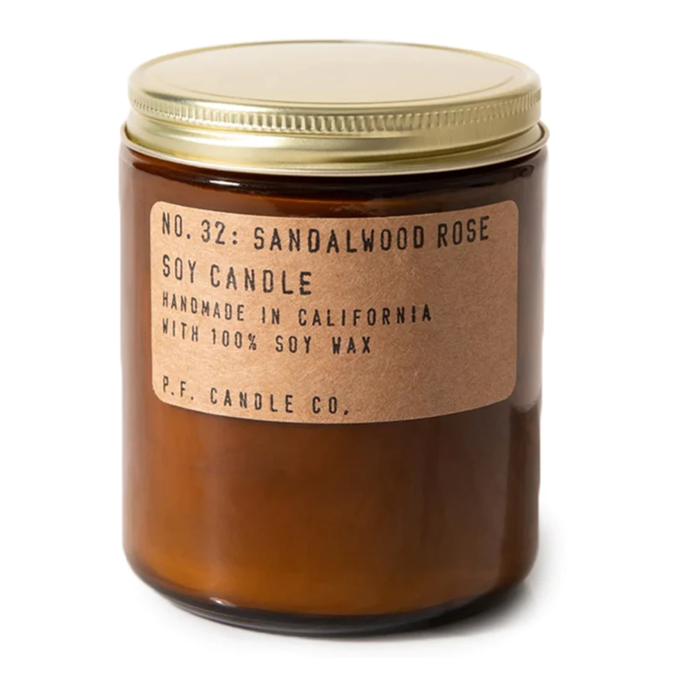 Sandalwood + Rose Soy Candle 01